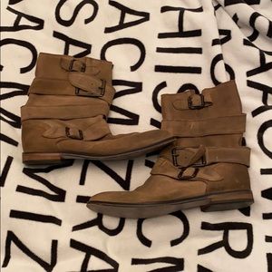 Free people brown suede boots size 37